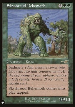 Wolkenwald-Behemoth ZNL-116 Rare Excellent Englisch
