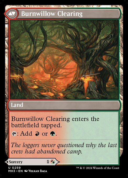 Stump Stomp // Burnwillow Clearing - Back Face