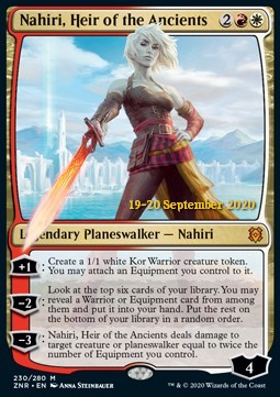 Nahiri, Erbin der Alten (V.2) PZNR-230 Mythic Excellent Deutsch Foil