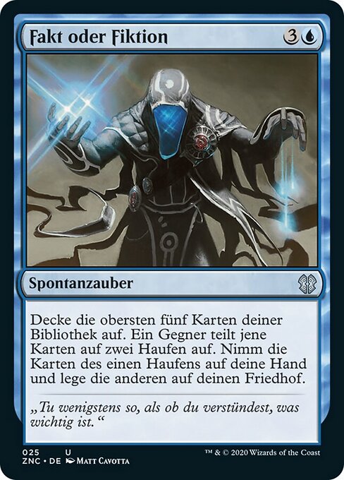 Fakt oder Fiktion ZNC-25 Uncommon Near Mint Deutsch