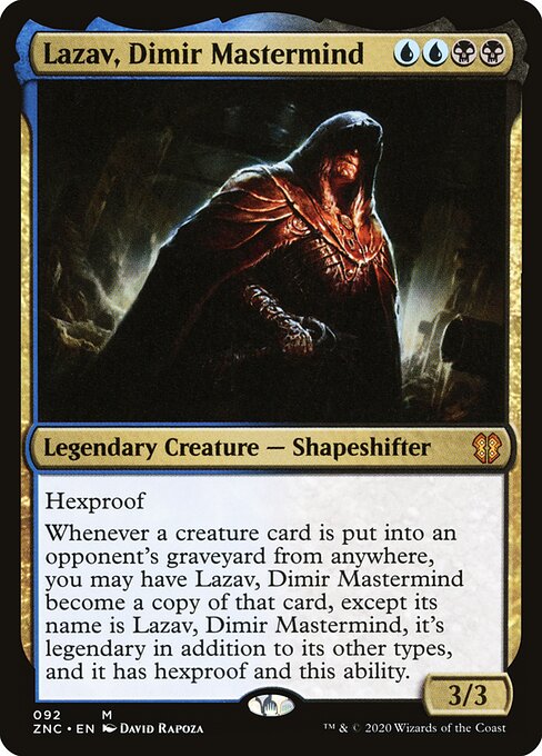 Lazav, Dimir Mastermind ZNC-92 Mythic Near Mint Englisch
