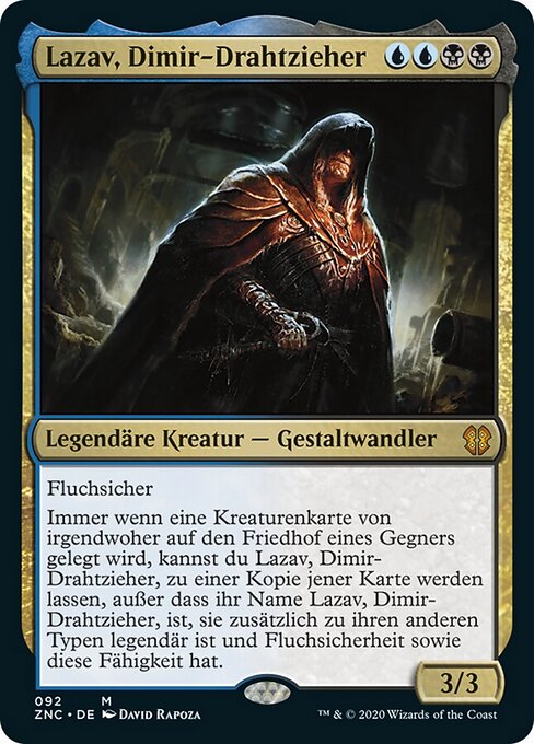 Lazav, Dimir-Drahtzieher ZNC-92 Mythic Near Mint Deutsch