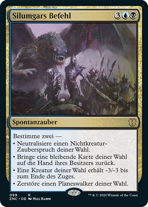 Silumgars Befehl ZNC-99 Rare Near Mint Deutsch