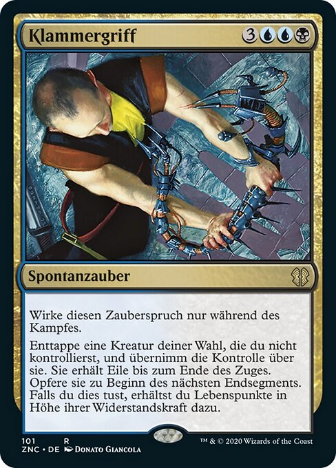 Klammergriff ZNC-101 Rare Near Mint Deutsch
