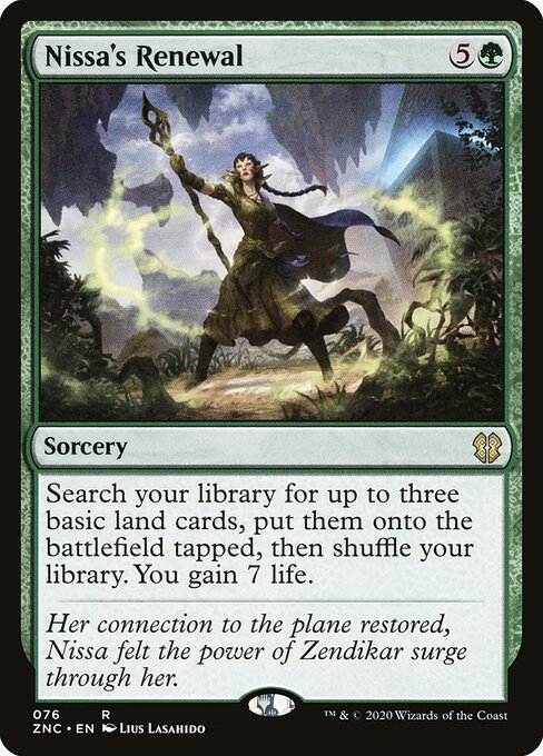 Nissa's Renewal ZNC-76 Rare Excellent Englisch