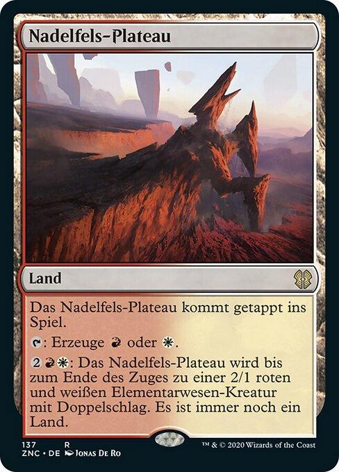 Nadelfels-Plateau ZNC-137 Rare Excellent Deutsch