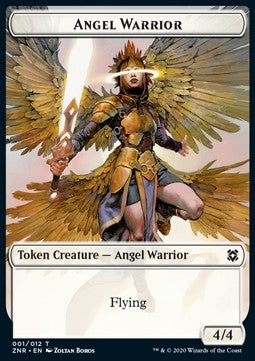 Angel Warrior Token (W 4/4) // Insect Token (G 1/1) XZNR-T 1/7 Token Excellent Englisch Foil