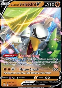 Galarian Sirfetch'd V SWSH-043 Promo Near Mint Deutsch