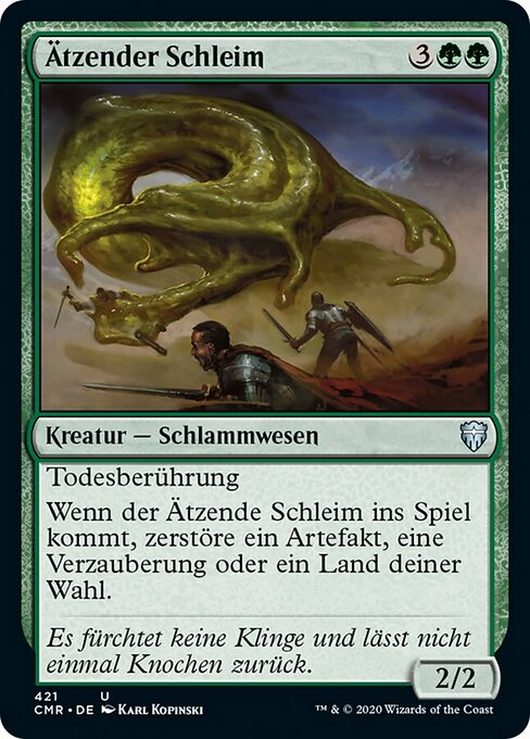 Ätzender Schleim (V.1) XCMR-421 Uncommon Near Mint Deutsch