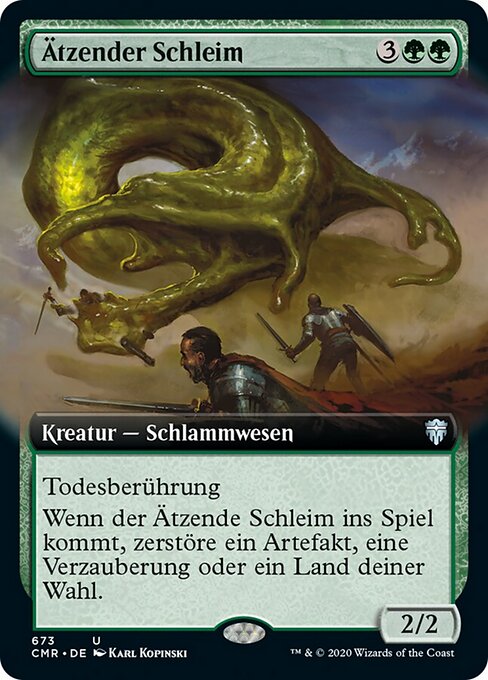 Ätzender Schleim (V.2) XCMR-673 Uncommon Near Mint Deutsch Foil