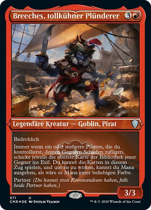 Breeches, tollkühner Plünderer XCMR-571 Uncommon Near Mint Deutsch Foil