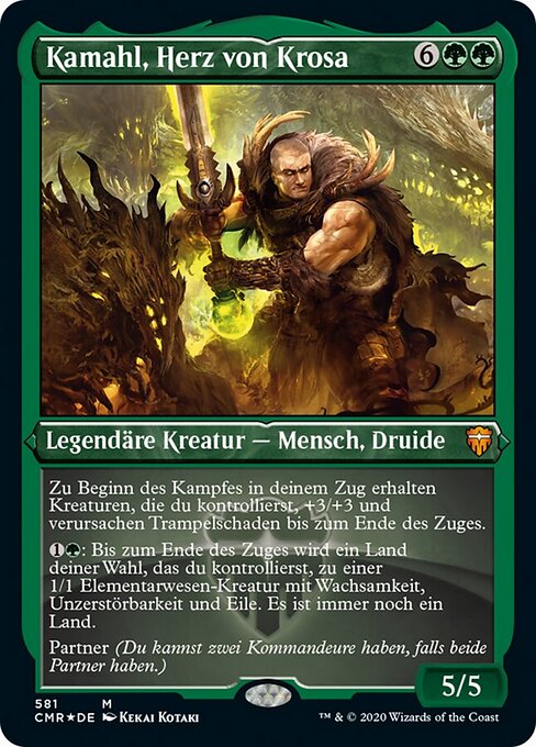 Kamahl, Herz von Krosa XCMR-581 Mythic Near Mint Deutsch Foil