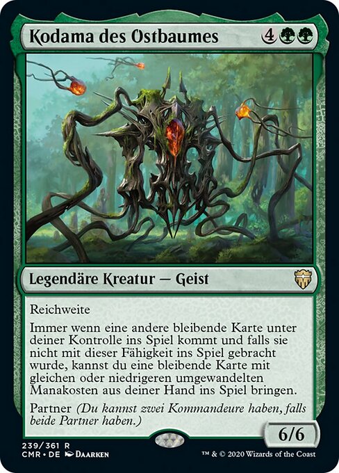 Kodama des Ostbaumes CMR-239 Rare Excellent Deutsch Foil