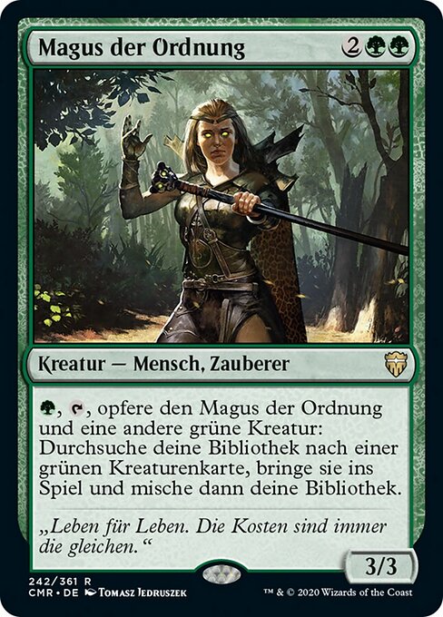 Magus der Ordnung CMR-242 Rare Excellent Deutsch Foil