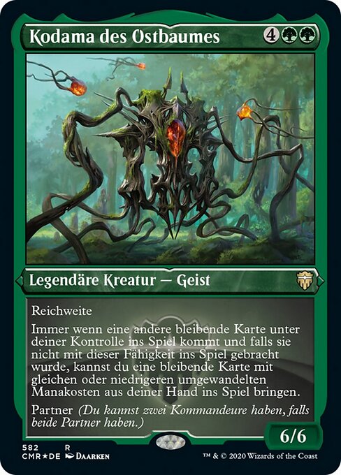 Kodama des Ostbaumes XCMR-582 Rare Excellent Deutsch Foil
