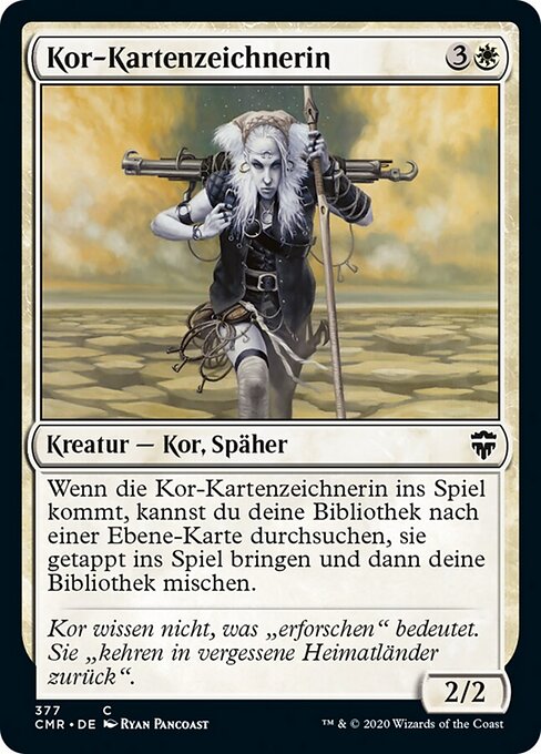Kor-Kartenzeichnerin XCMR-377 Common Excellent Deutsch
