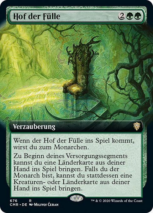 Hof der Fülle XCMR-676 Rare Near Mint Deutsch