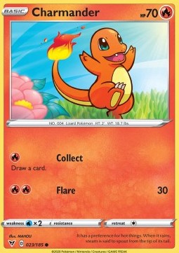 Charmander VIV-23 Common Light Played Deutsch