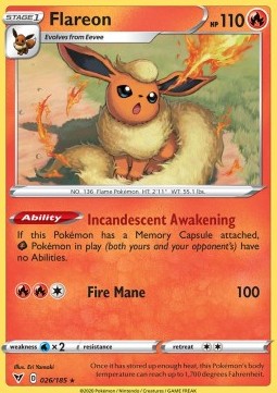 Flareon VIV-26 Rare Excellent Englisch