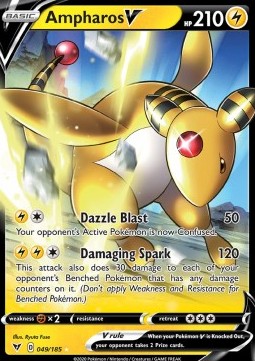 Ampharos V VIV-49 Ultra Rare Near Mint Deutsch
