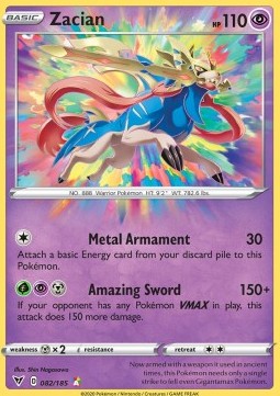 Zacian VIV-82 Amazing Rare Near Mint Deutsch