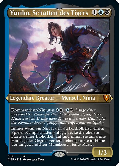 Yuriko, Schatten des Tigers XCMR-542 Mythic Excellent Deutsch Foil