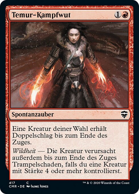 Temur-Kampfwut (V.1) XCMR-417 Common Near Mint Deutsch