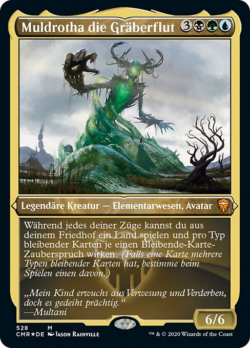 Muldrotha die Gräberflut XCMR-528 Mythic Near Mint Deutsch Foil
