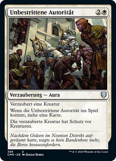 Unbestrittene Autorität XCMR-389 Uncommon Near Mint Deutsch