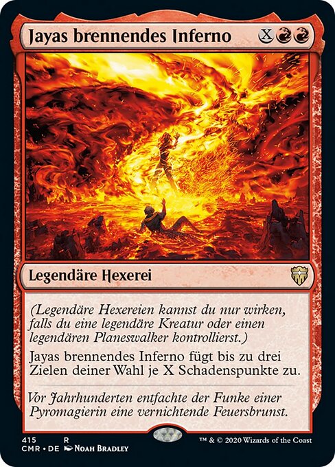 Jayas brennendes Inferno XCMR-415 Rare Near Mint Deutsch