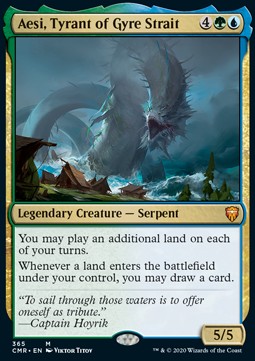 Aesi, Tyrant of Gyre Strait XCMR-365 Mythic Near Mint Englisch Foil