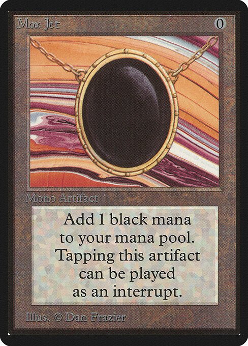 Mox Jet LEB- Rare Light Played Englisch