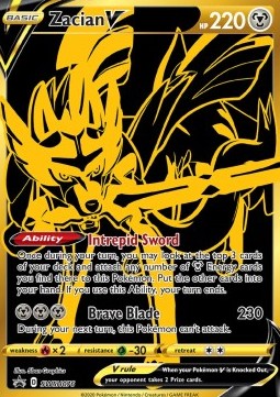 Zacian V SWSH-076 Promo Good Englisch
