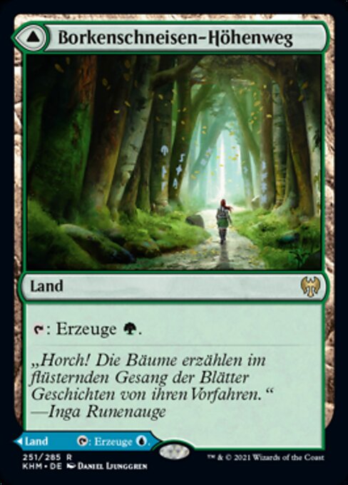 Borkenschneisen-Höhenweg // Flutschneisen-Höhenweg KHM-251 Rare Excellent Deutsch