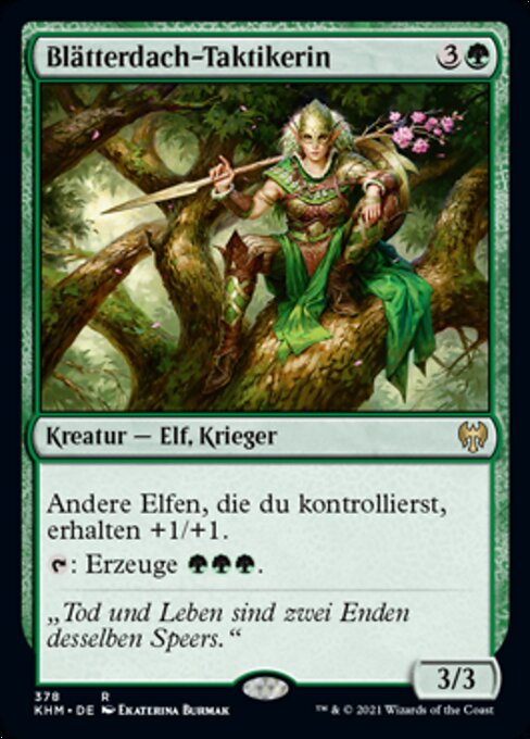 Blätterdach-Taktikerin XKHM-378 Rare Near Mint Deutsch