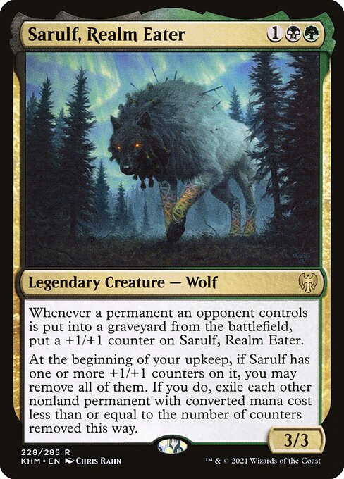 Sarulf, Realm Eater KHM-228 Rare Near Mint Englisch Foil
