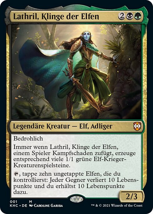 Lathril, Klinge der Elfen KHC-1 Mythic Poor Deutsch Foil