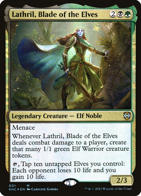 Lathril, Klinge der Elfen KHC-1 Mythic Excellent Englisch Foil