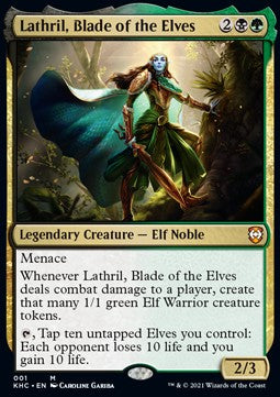 Lathril, Blade of the Elves KHC-1 Mythic Near Mint Englisch Foil