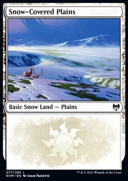 Verschneite Ebene (V.2) KHM-277 Land Near Mint Englisch Foil
