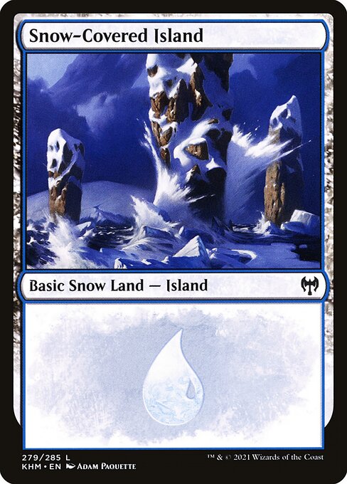 Snow-Covered Island KHM-279 Land Near Mint Englisch