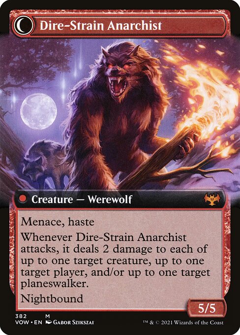 Volatile Arsonist // Dire-Strain Anarchist - Back Face