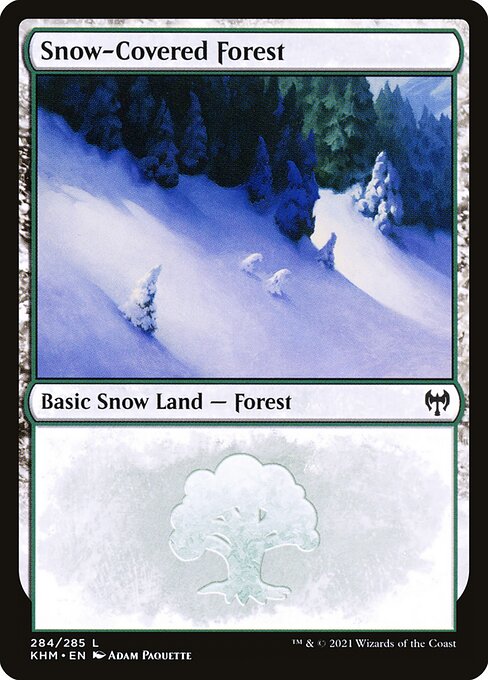 Verschneiter Wald (V.1) KHM-284 Land Near Mint Englisch Foil