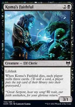 Getreue der Koma KHM-102 Common Near Mint Deutsch Foil