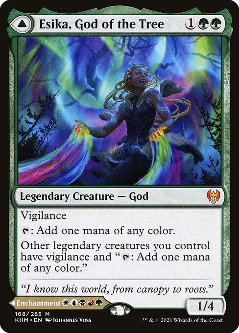 Esika, God of the Tree // The Prismatic Bridge KHM-168 Mythic Excellent Englisch Foil