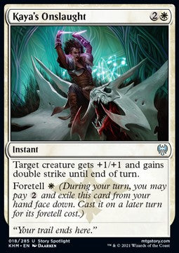Kayas Attacke KHM-18 Uncommon Near Mint Englisch Foil