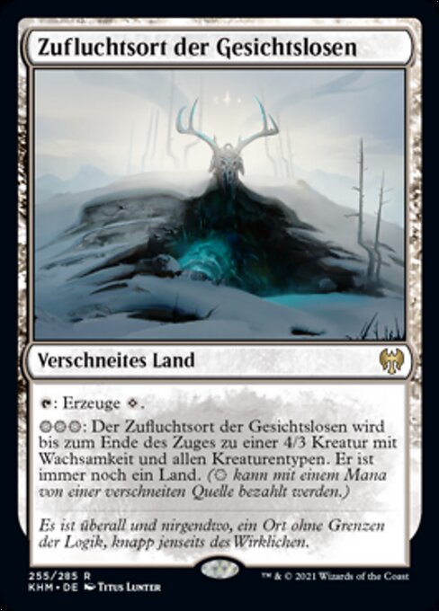 Zufluchtsort der Gesichtslosen KHM-255 Rare Excellent Deutsch Foil