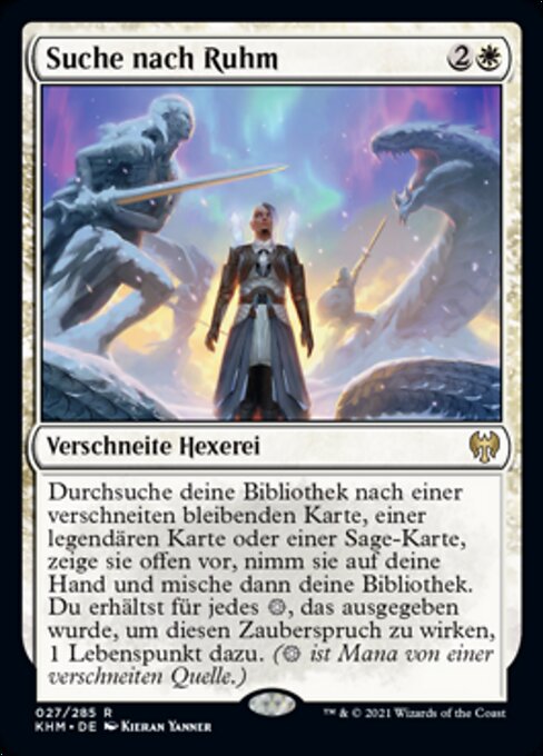 Suche nach Ruhm KHM-27 Rare Excellent Deutsch Foil