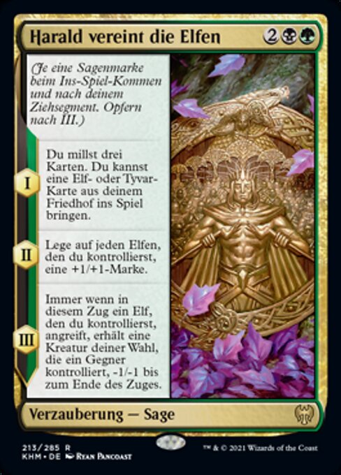 Harald vereint die Elfen KHM-213 Rare Near Mint Deutsch