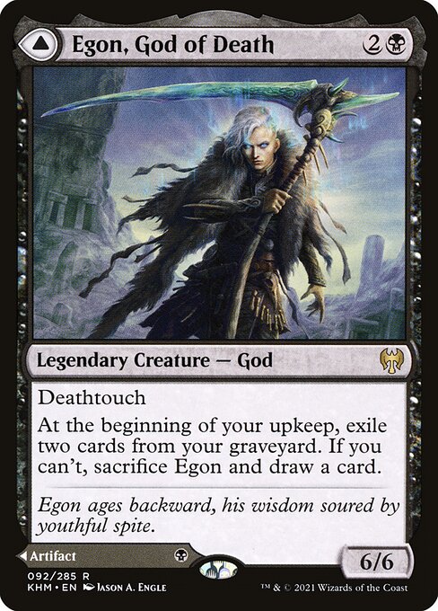 Egon, God of Death // Throne of Death KHM-92 Rare Near Mint Englisch
